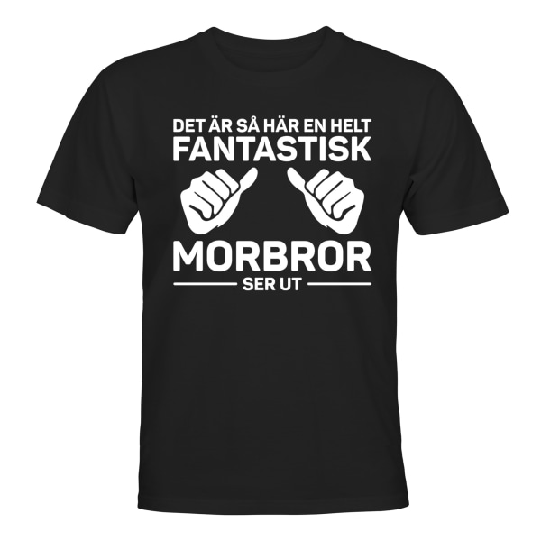 Fantastisk Morbror - T-SHIRT - UNISEX Svart - 5XL