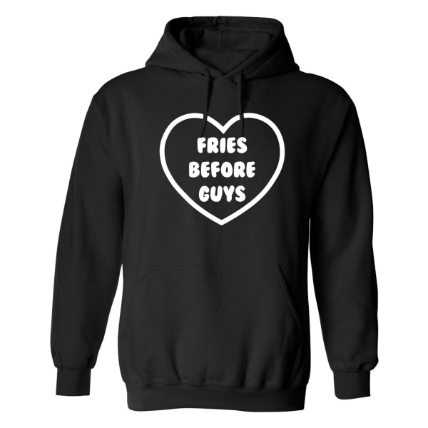 Fries Before Guys - Hettegenser / Genser - DAME Svart - 4XL