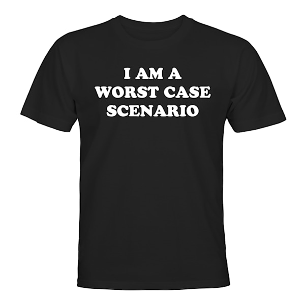 Worst Case Scenario - T-SHIRT - HERR Svart - 5XL