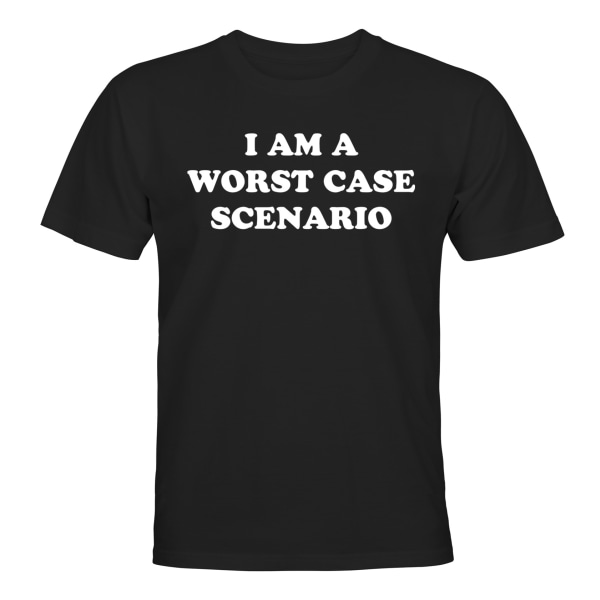 Worst Case Scenario - T-SHIRT - HERRE Svart - 5XL