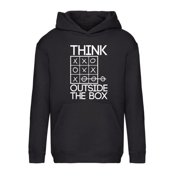 Think Outside The Box - Hoodie / Tröja - BARN svart Svart - 128