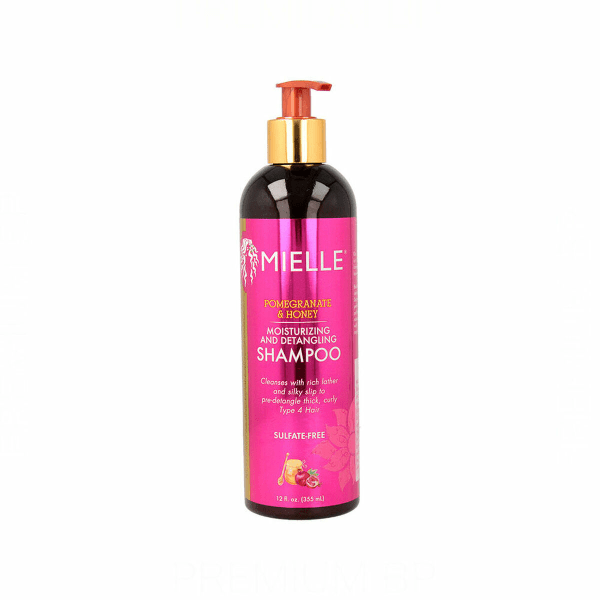 Shampoo Mielle Granateple & Honning Fuktighetsgivende og detangling (355 ml)