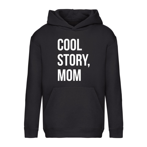 Cool Story Mom - Hættetrøje / Sweater - BØRN sort Svart - 128