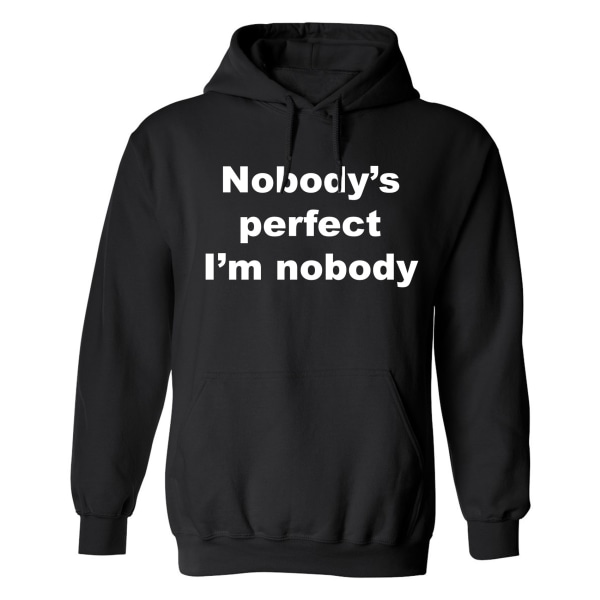 Nobodys Perfect Im Nobody - Hoodie / Tröja - DAM Svart - S