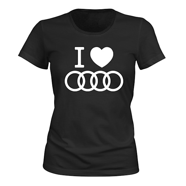 Audi - T-SHIRT - DAM svart S