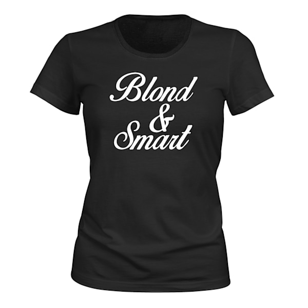 Blond Og Smart - T-SHIRT - DAME sort XS