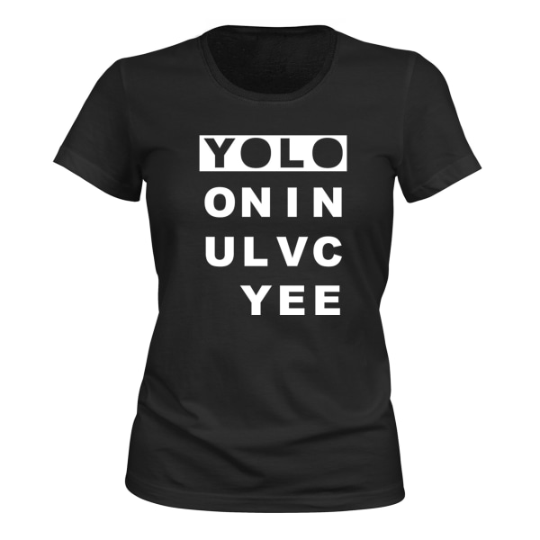 YOLO - T-SHIRT - DAME svart XL