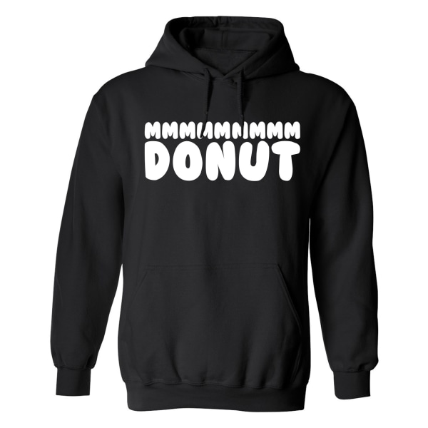mmm Donut - Hættetrøje / Sweater - HERRE Svart - 4XL