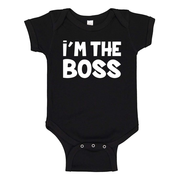 Im The Boss - Baby Body svart Svart - 12 månader