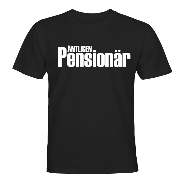 Äntligen Pensionär - T-SHIRT - UNISEX Svart - S