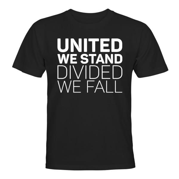 United We Stand - T-SHIRT - UNISEX Svart - 2XL