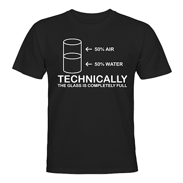 Teknisk fuld - T-SHIRT - UNISEX Svart - XL