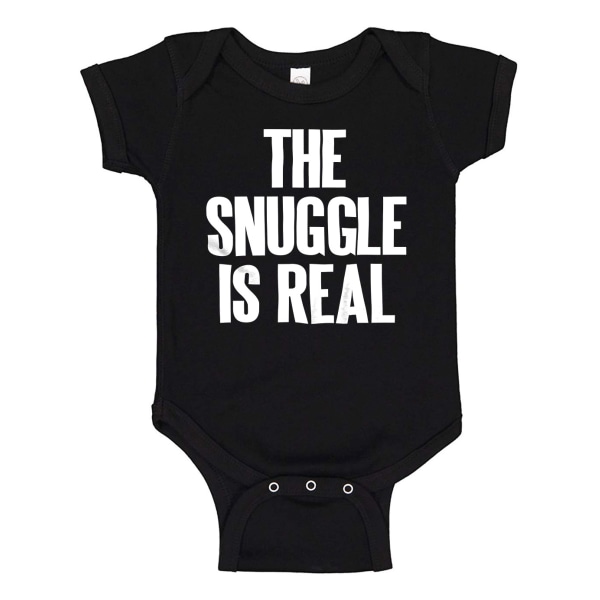 The Snuggle Is Real - Baby Body svart Svart - Nyfödd
