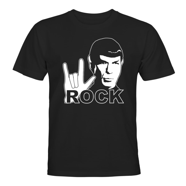 Spock Rock - T-SHIRT - HERRE Svart - XL