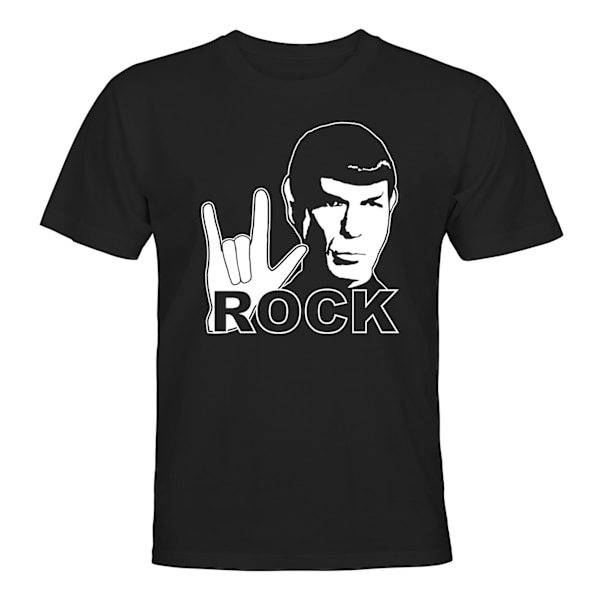 Spock Rock - T-SHIRT - UNISEX Svart - 5XL