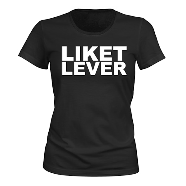 Liget lever - T-SHIRT - DAME sort M