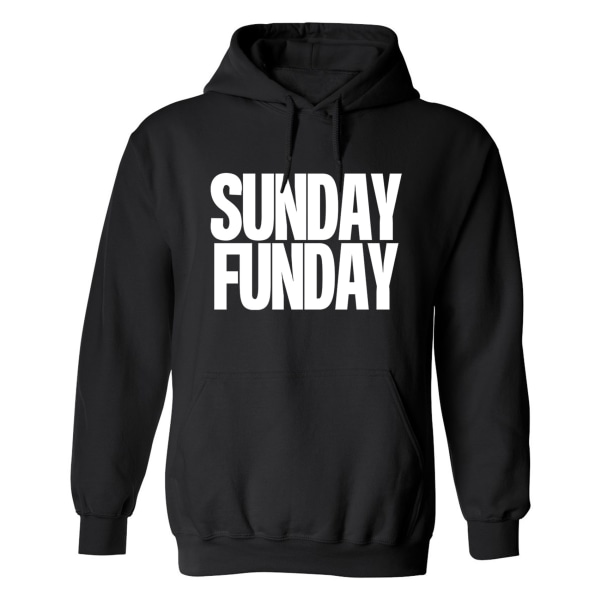 Sunday Funday - Hoodie / Tröja - UNISEX Svart - 3XL