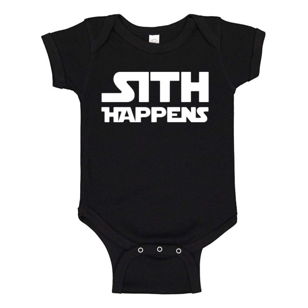 Sith Happens - Baby Body svart Svart - 24 månader