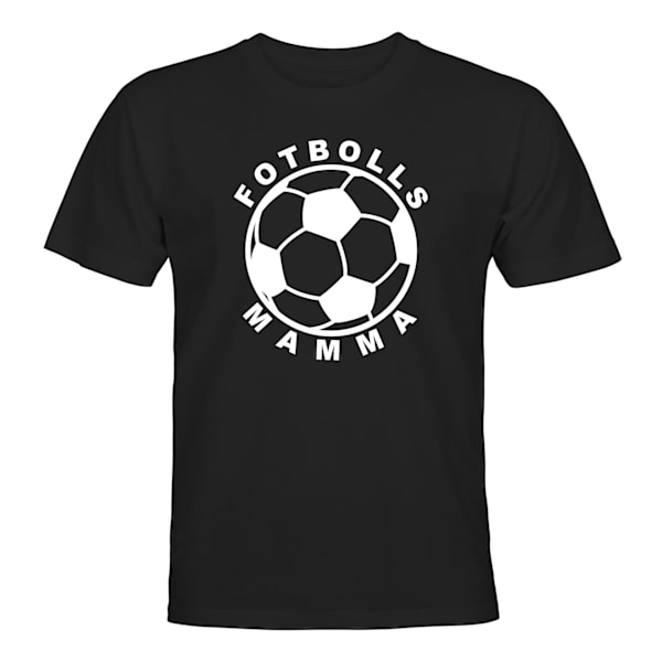 Fodboldmor - T-SHIRT - UNISEX Svart - L