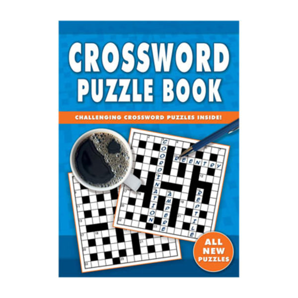 Crossword Puzzle Books Blå