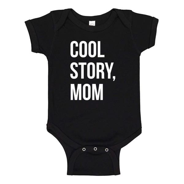 Cool Story Mom - Baby Body svart Svart - 12 månader