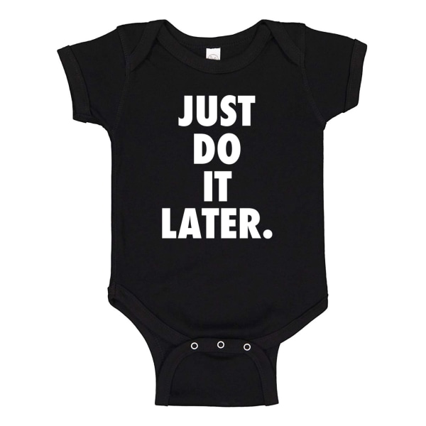 Just Do It Later - Baby Body svart Svart - 24 månader