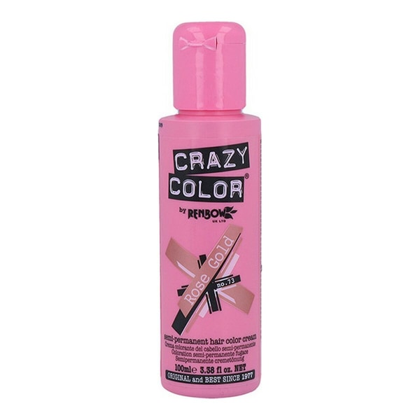 Halvvarig färg Pink Gold Crazy Color Nº 73 (100 ml)