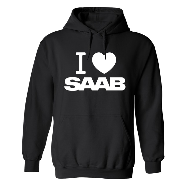 Saab - Hættetrøje / Sweater - UNISEX Svart - 3XL