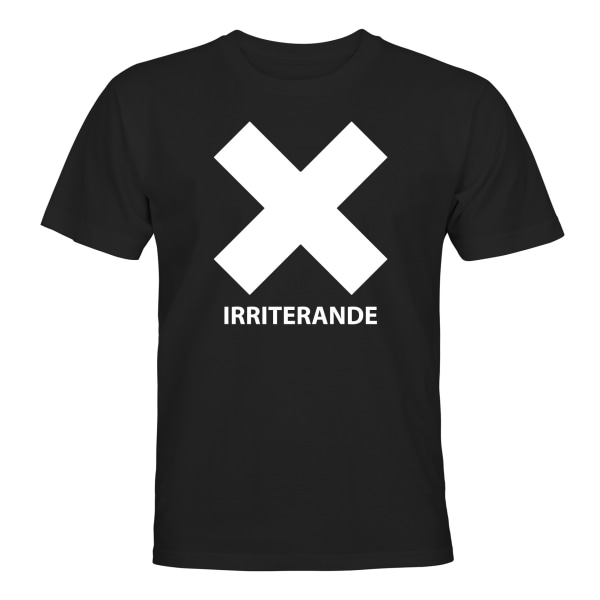 Irriterende - T-SHIRT - UNISEX Svart - 5XL