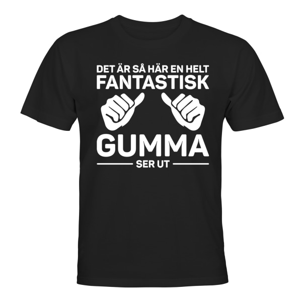 Fantastisk Gumma - T-SHIRT - UNISEX Svart - 5XL