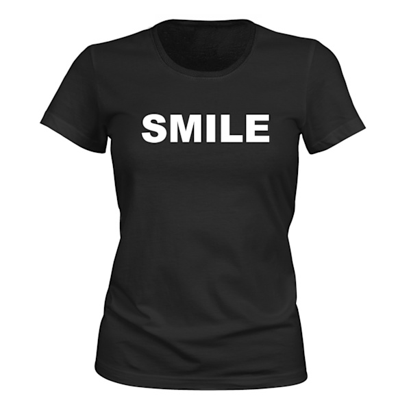 Smile - T-SHIRT - DAM svart XS