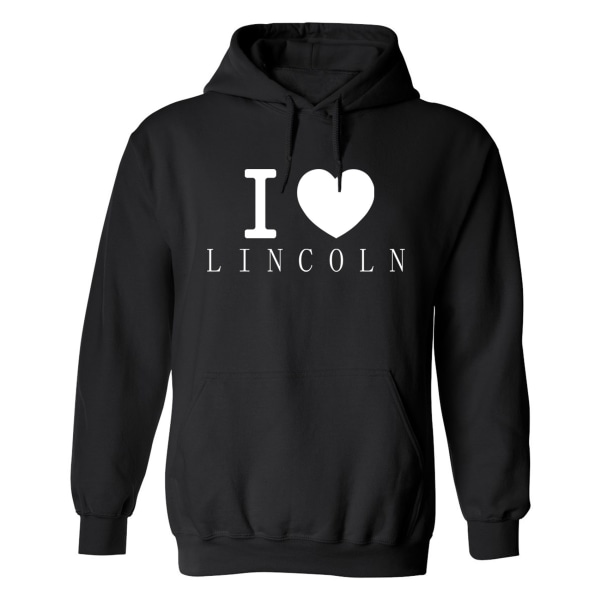 Lincoln - Hættetrøje / Sweater - UNISEX Svart - L