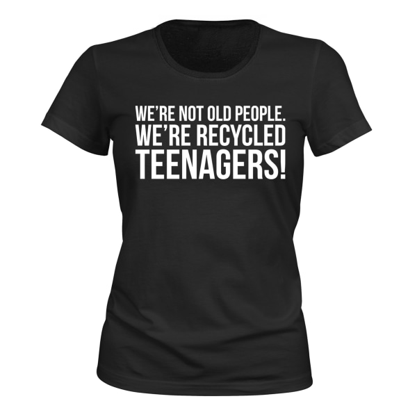 Genbrugte teenagere - T-SHIRT - DAME sort S