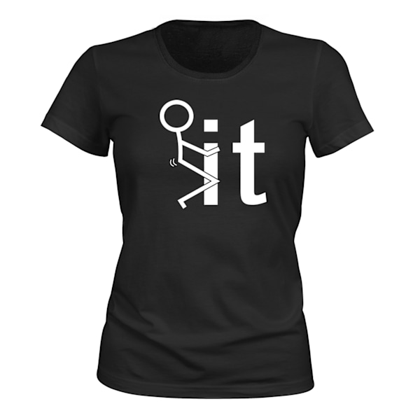 f*** Det - T-SHIRT - DAME sort S