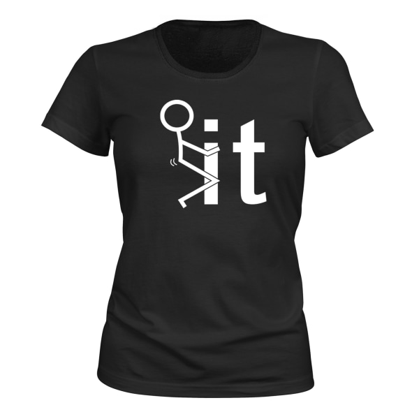 f*** Det - T-SHIRT - DAME sort XS