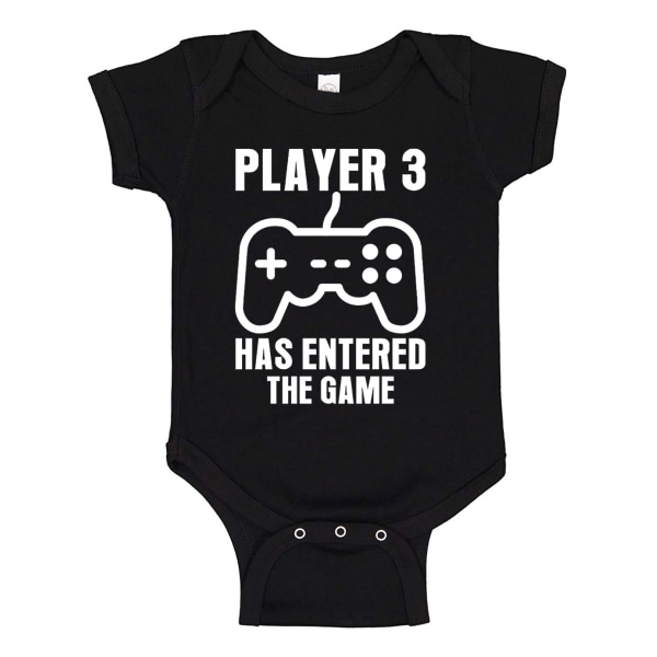Player 3 Has Entered The Game - Baby Body svart Svart - 12 månader