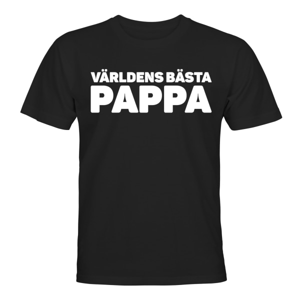 Verdens beste pappa - T-SHIRT - HERRE Svart - 2XL