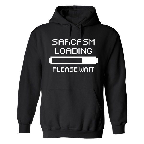 Sarcasm Loading - Hættetrøje / Sweater - MÆND Svart - 4XL