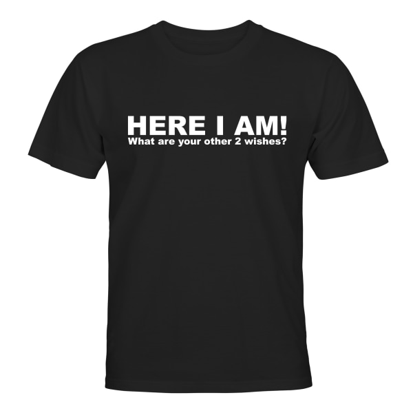 Here I Am - T-SHIRT - UNISEX Svart - 4XL