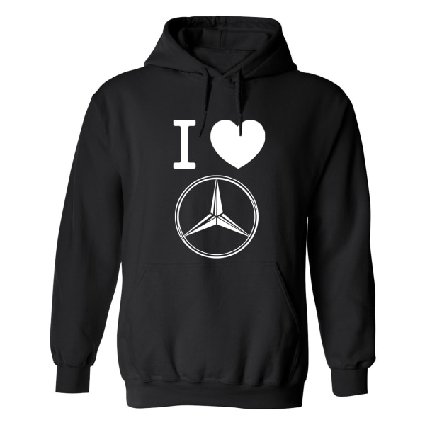 Mercedes-Benz - Hættetrøje / Sweater - UNISEX Svart - 5XL