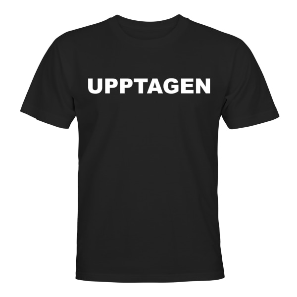 Upptagen - T-SHIRT - UNISEX Svart - L
