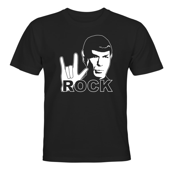 Spock Rock - T-PAITA - LAPSET musta Svart - 96 / 104