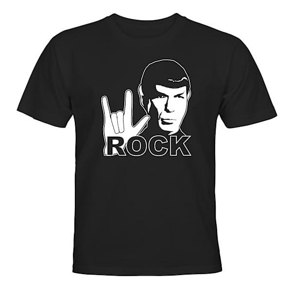 Spock Rock - T-PAITA - LAPSET musta Svart - 96 / 104