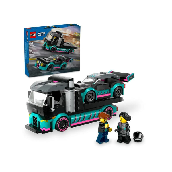 Playset Lego 60406 Kilpa-auto ja autonkuljetusauto