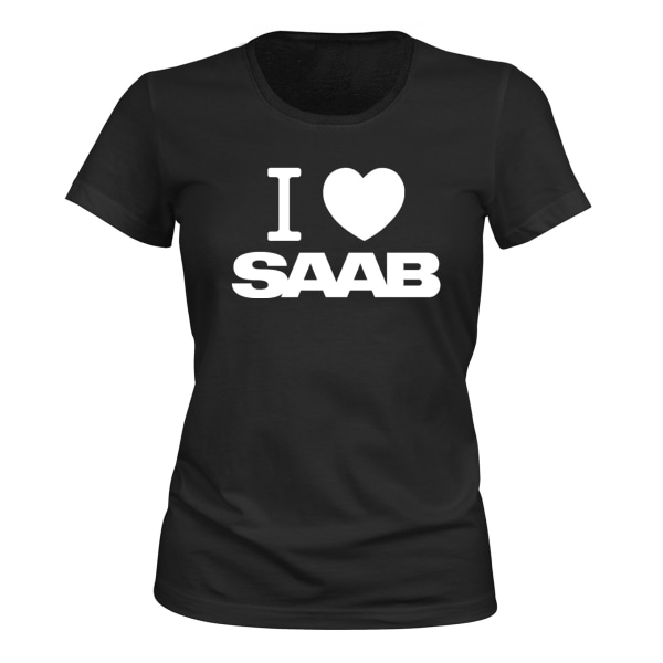 Saab - T-SHIRT - DAME sort M