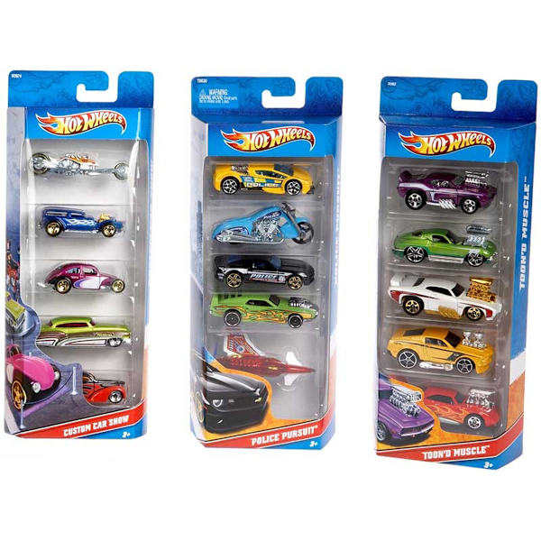 HOT WHEELS BASIC BIL 5 PAK