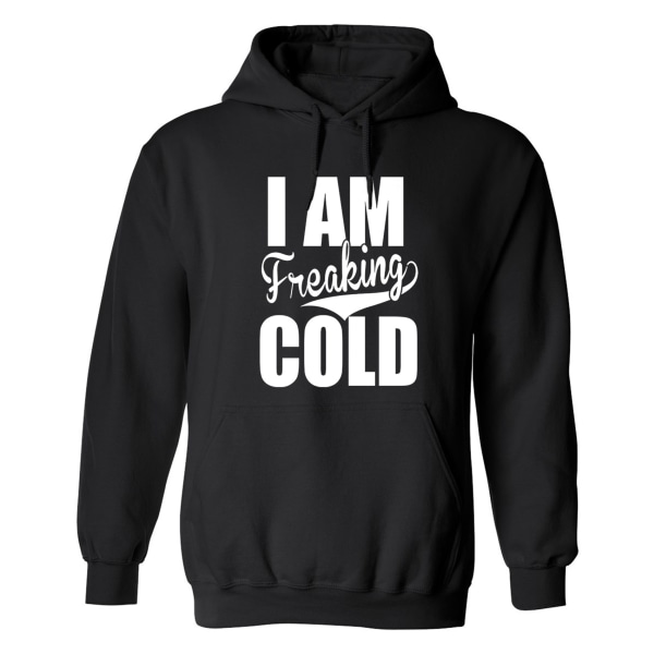 I Am Freaking Cold - Hættetrøje / Sweater - MÆND Svart - S