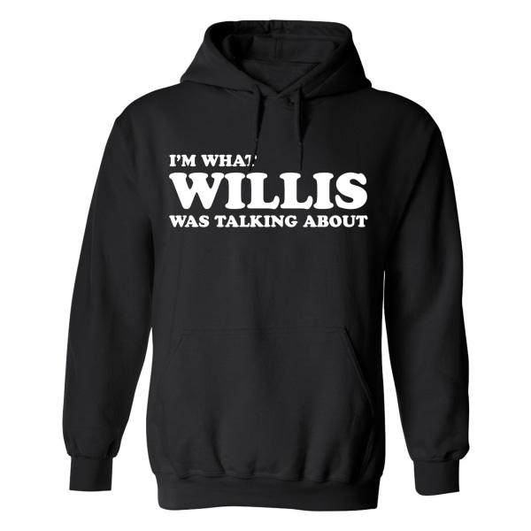 Hvad Willis Talte Om - Hættetrøje / Sweater - MÆND Svart - 2XL