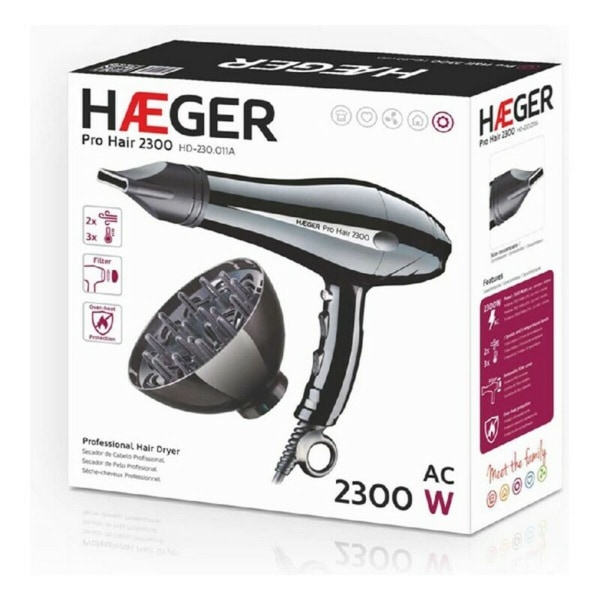 Hårtørrer Haeger HD-230.011B 2300 W