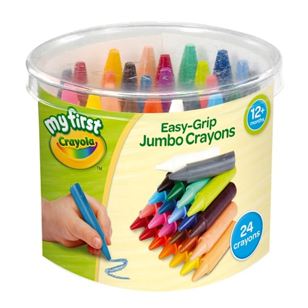 CRAYOLA EASY GRIP JUMBO CRAYONS